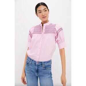 The Shirt by Rochelle Behrens Fondant Pink Saylor Shirt Sz S